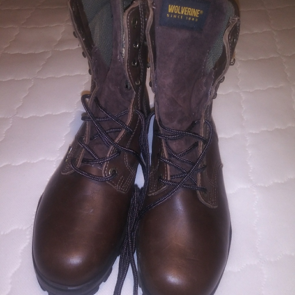 Brand new. Never worn. Wolverine work boots